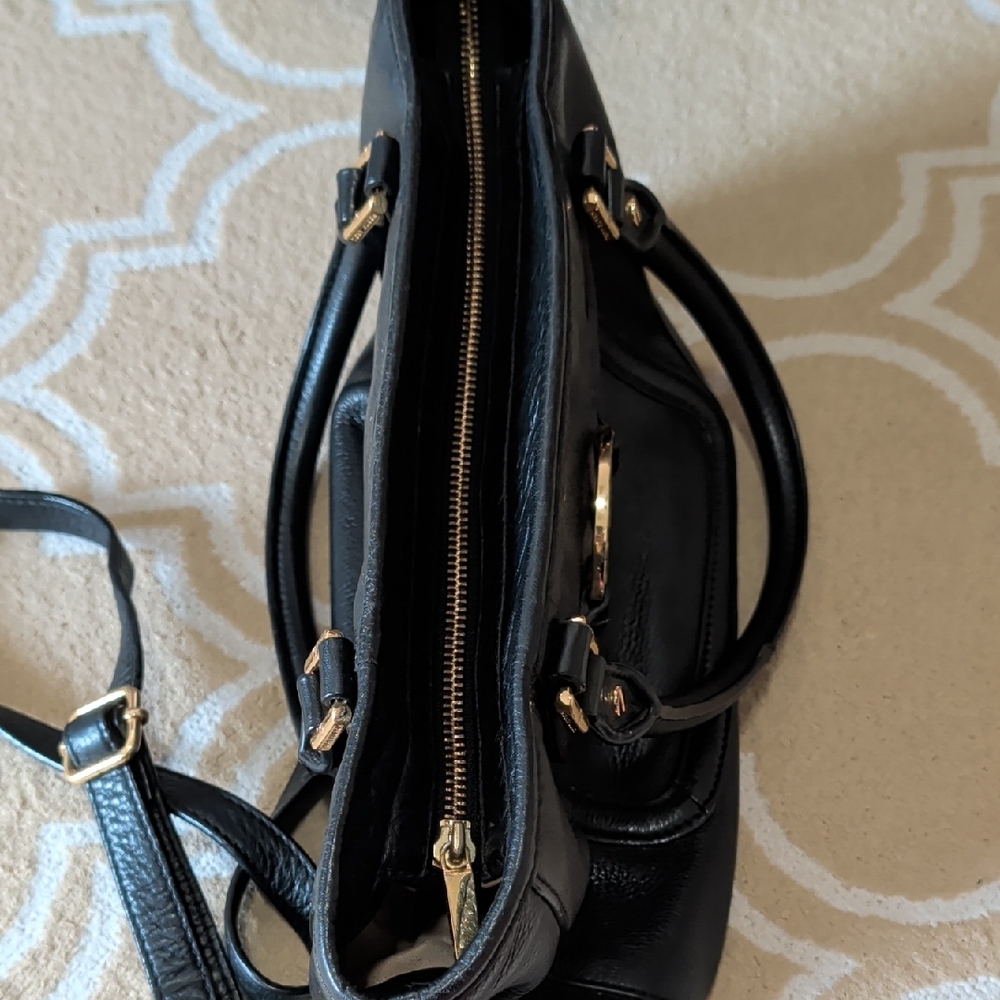 Tory Burch Mini Amanda Crossbody Black/Gold GUC - Picture 8 of 12